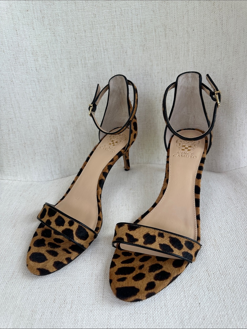 Vince Camuto Leopard Print Calf Hair Heels
Size 10